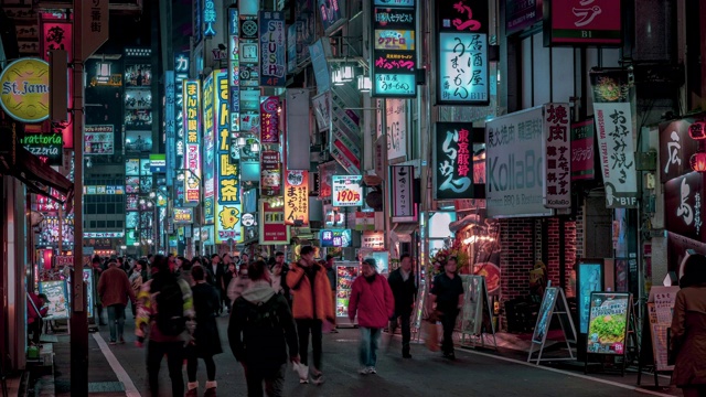 日本东京新宿歌舞伎町区视频素材