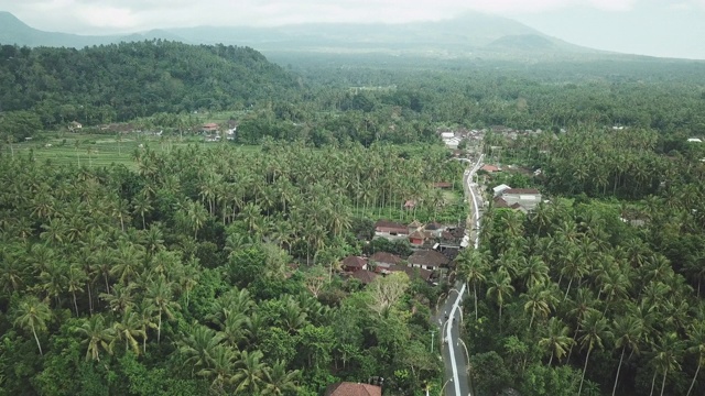 印度尼西亚巴厘岛Karangasem区村庄视频素材