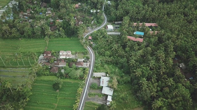 印度尼西亚巴厘岛Karangasem区村庄视频素材