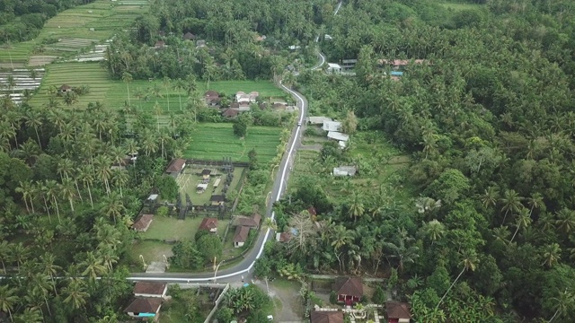 印度尼西亚巴厘岛Karangasem区村庄视频素材