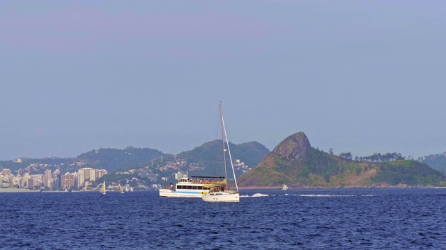 巴西里约热内卢里约热内卢的瓜纳巴拉湾美景视频素材