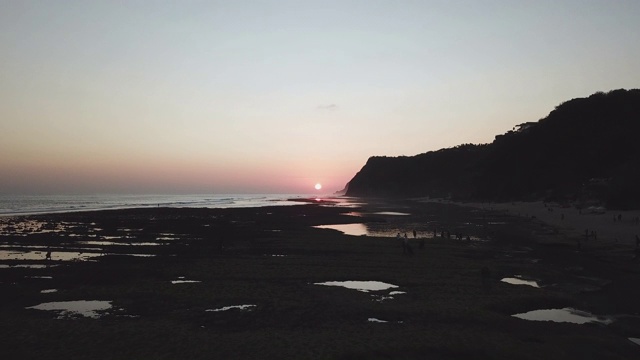 海滩风景/印度尼西亚的巴厘岛视频素材