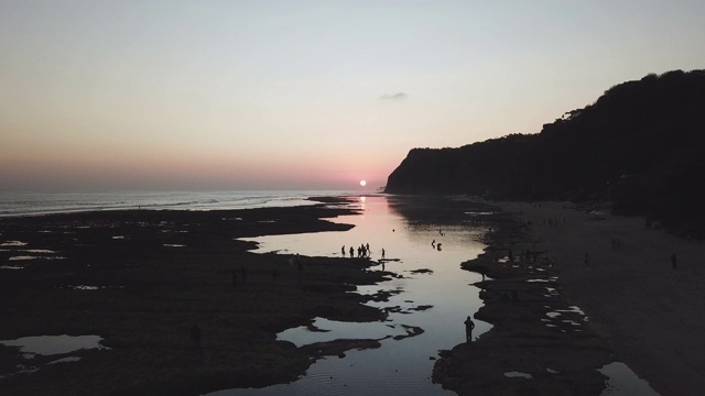 海滩风景/印度尼西亚的巴厘岛视频素材