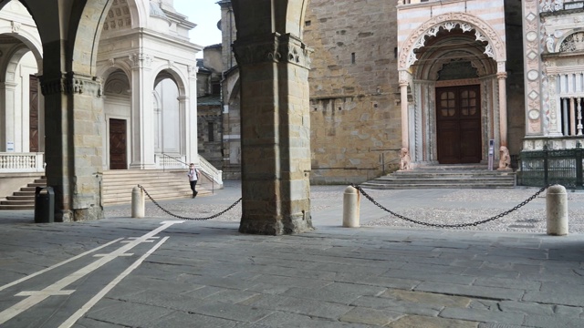 Bergamo Alta，意大利Lombardy。视频素材