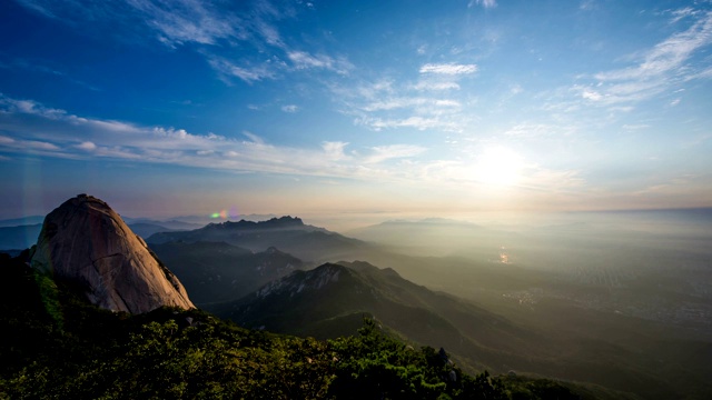 北山国家公园/首尔，韩国视频素材