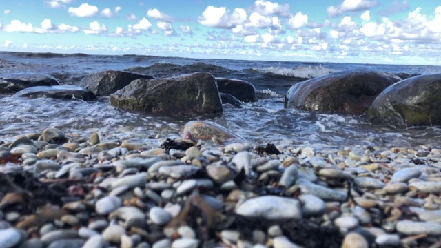 浪花和泡沫视频素材