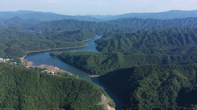 中国江西省静安县的大坝视频素材