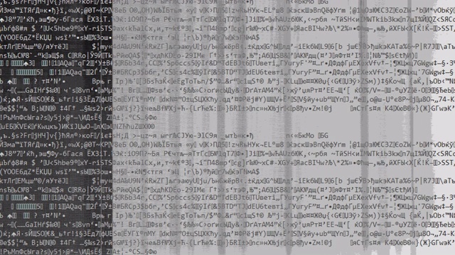 数字故障网络攻击程序错误噪声视频素材