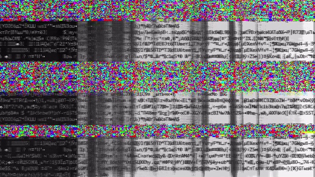 数字失真计算机病毒故障噪声视频素材
