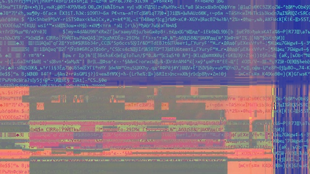 数字故障黑客攻击系统破坏噪音视频素材