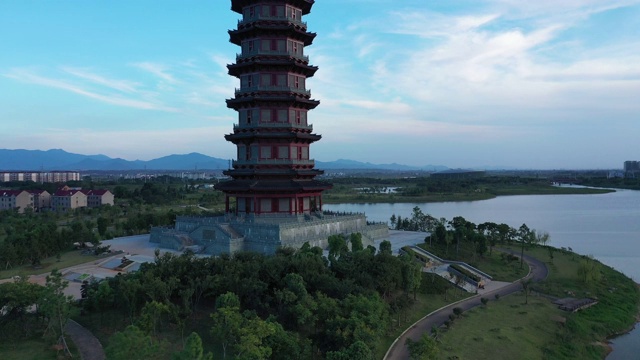 中国江西南昌的城市景观视频素材