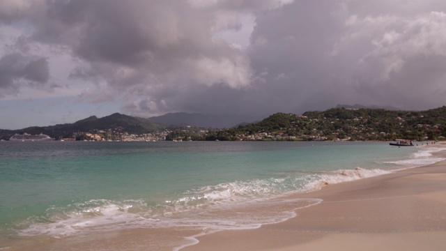 大安斯海滩，格林纳达，西印度群岛，加勒比，中美洲视频素材