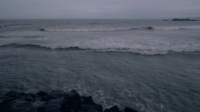 海上天气不好视频素材