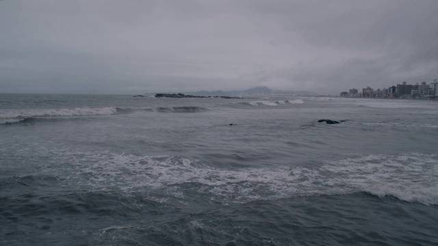 海上天气不好视频素材