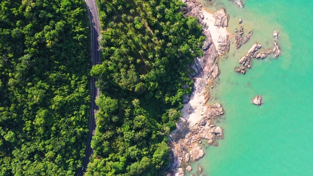 泰国的海岸线公路视频素材