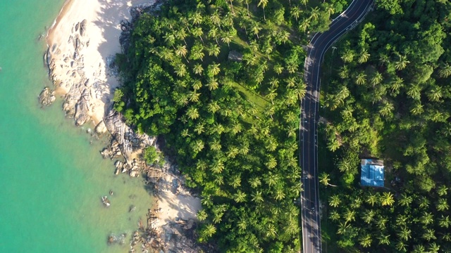 泰国的海岸线公路视频素材