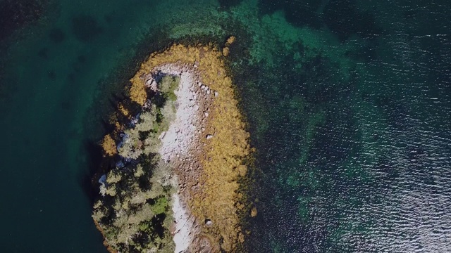 无人机视图-大西洋海岸线视频素材