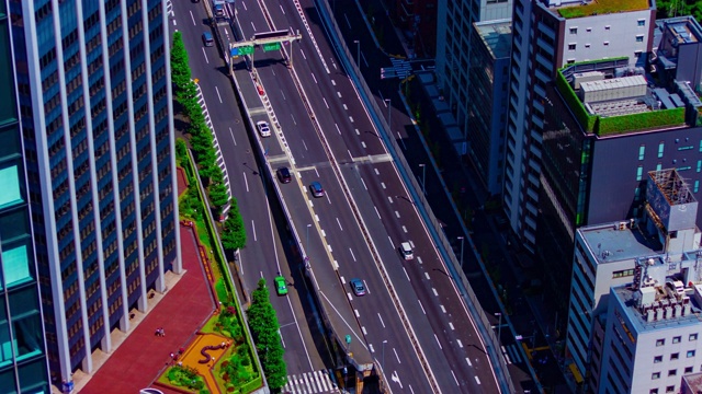 东京市区高速公路上持续一段时间的交通堵塞不太可能发生视频素材