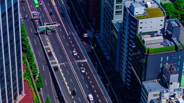 东京市区高速公路上持续一段时间的交通堵塞不太可能发生视频素材