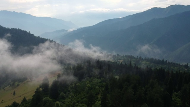 云山鸟瞰图视频素材