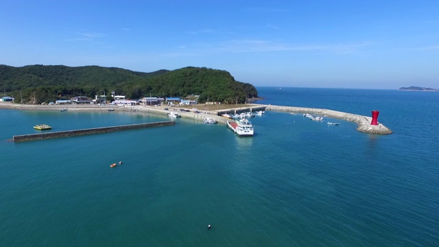 韩国忠清南道南济岛Dangjin-si南济港视频素材