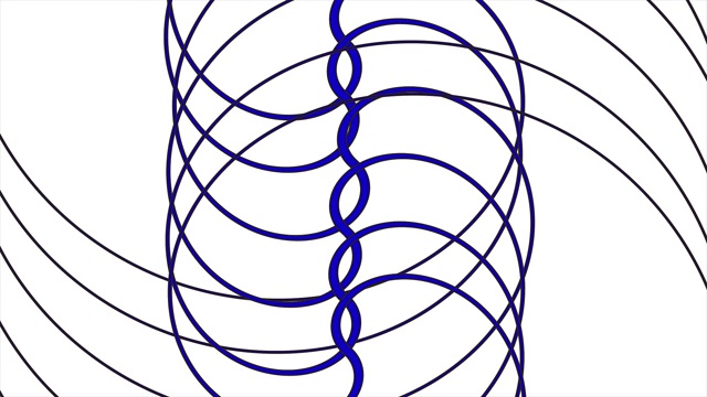 在白色背景上的深蓝线动画，用于商业演示的屏幕保护程序视频下载