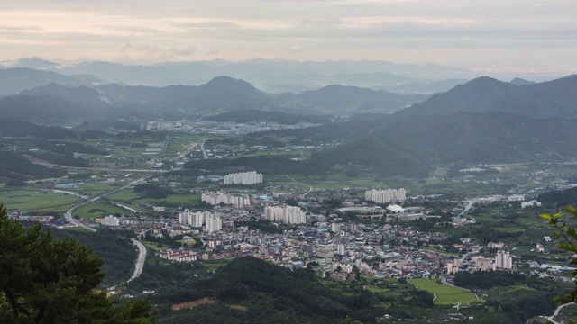 韩国忠清北道贤城/贤城郡市中心视频素材