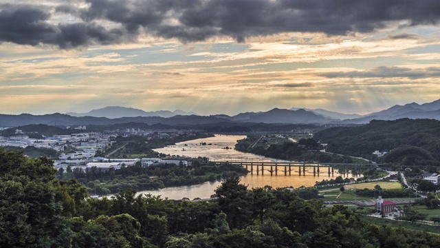 Geonji村/ Chungju-si, Chungcheongbuk-do，大韩民国视频素材