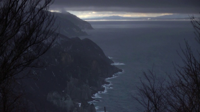 日本青森Hotokegaura海岸视频素材