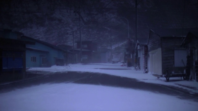 低角度，飘雪Str，青森，日本视频素材