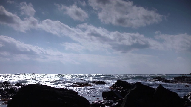 低角，岩石海，北海道，日本视频素材