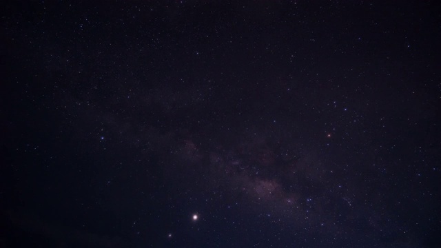 夜星时间流逝与流星雨，银河视频素材