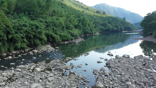 中国农村河流视频素材