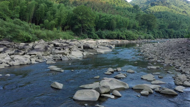 中国农村河流视频素材