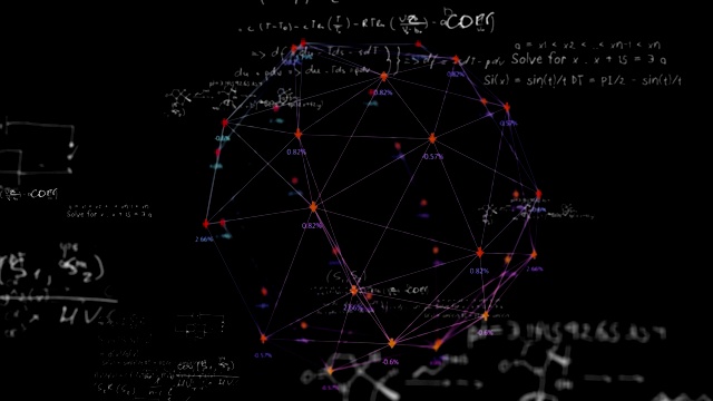 数学方程对抗箭头球视频素材