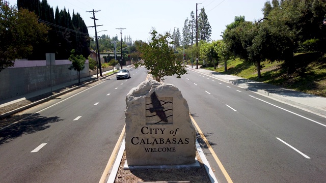 欢迎来到Calabasas标志视频素材