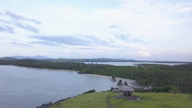 热带海岸的航拍视频。视频素材