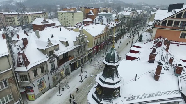 Zakopane -鸟瞰图视频素材