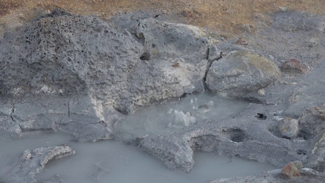 冰岛。火山活动，地球地热区。视频素材