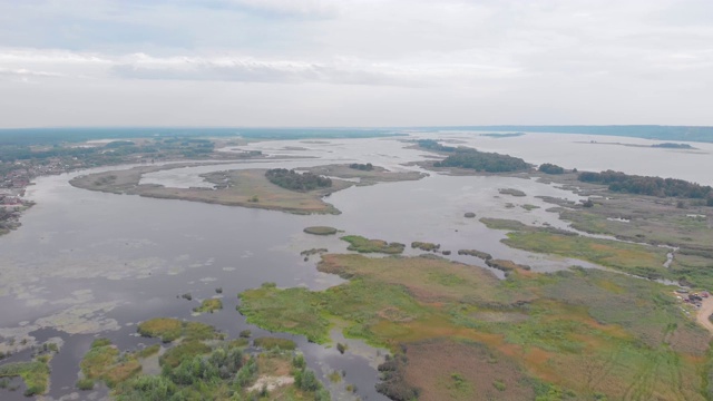 空中河沼泽视频素材