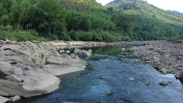 中国农村河流视频素材