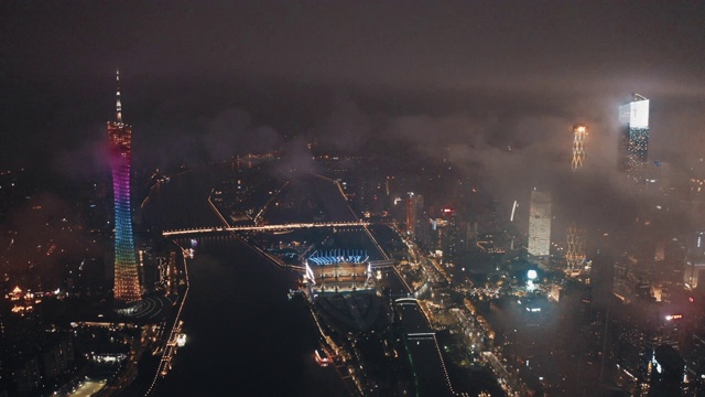 广州CBD夜景视频素材