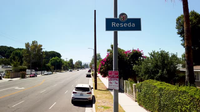 Reseda城市界限标志视频素材