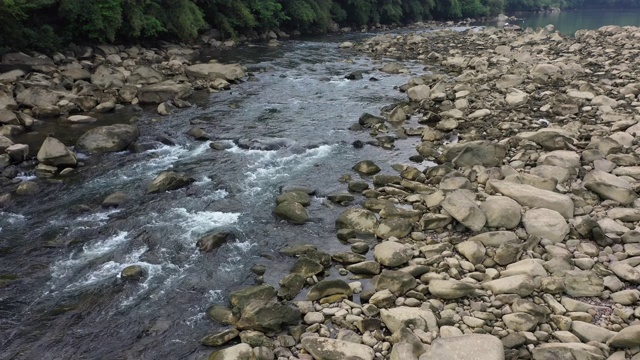 中国农村河流视频素材