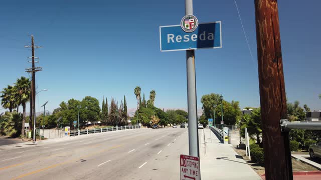 Reseda城市界限标志视频素材