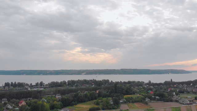 空中河岸视频素材