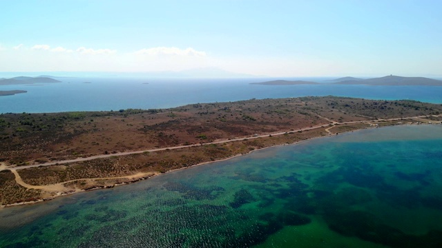 空中景观4K海边视频从纯达岛，土耳其视频素材