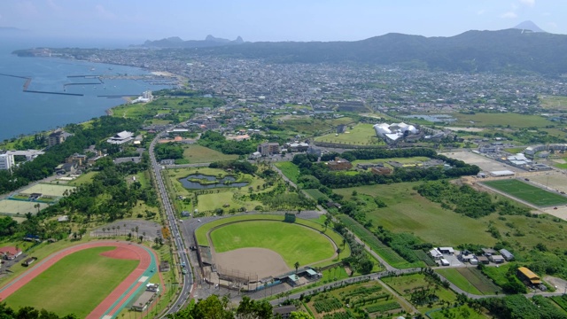 从乌米山看井之美景视频素材