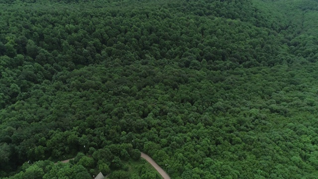 蜿蜒乡村道路的航拍，4k格式，60帧/秒RAW格式视频素材