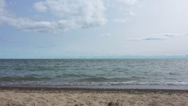 湖波和海滩视频素材